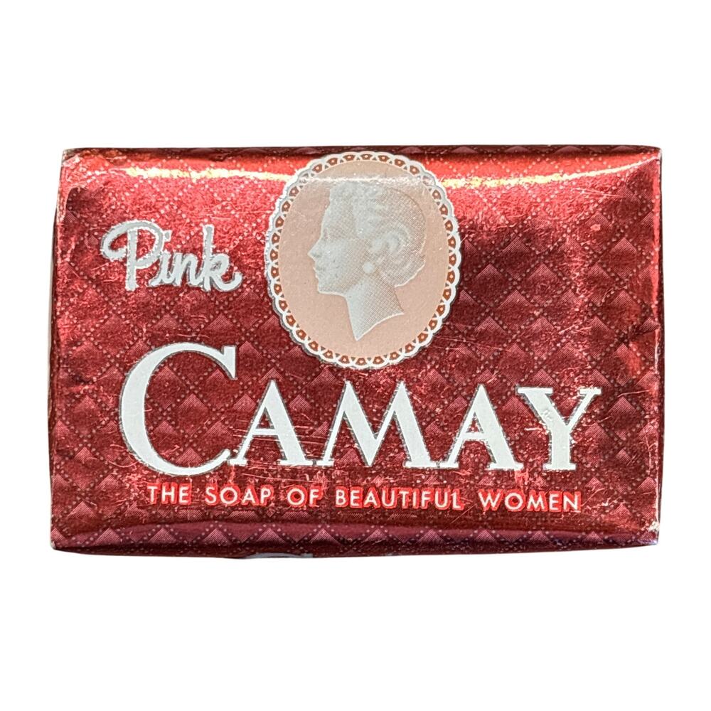 Vintage Pink Camay Bar Soap Of Beautiful Woman Collectible RARE